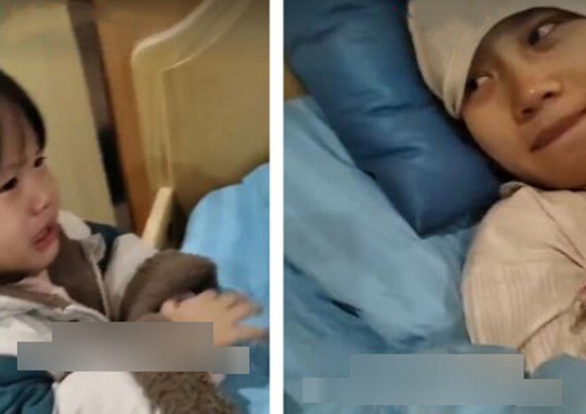 Bé gái 2 tuổi khóc suốt 40 phút khi thấy mẹ đau vì sinh em, hôn lên mặt mẹ rồi nói một câu khiến cả phòng nghẹn ngào - 3