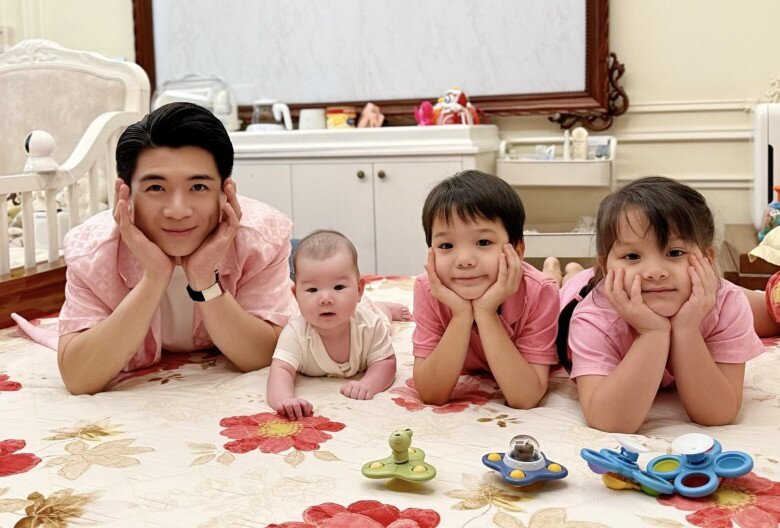 3 con đáng yêu của doanh nhân Đỗ Quang Vinh.