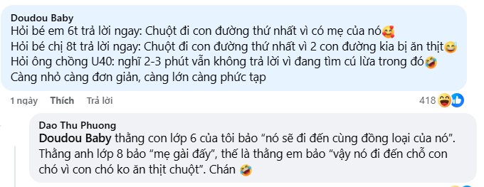 amp;#34;Con chuột đi đường nào an toàn nhất?amp;#34;, câu trả lời quá bất ngờ của con khiến mẹ Việt amp;#34;rụng timamp;#34; - 3