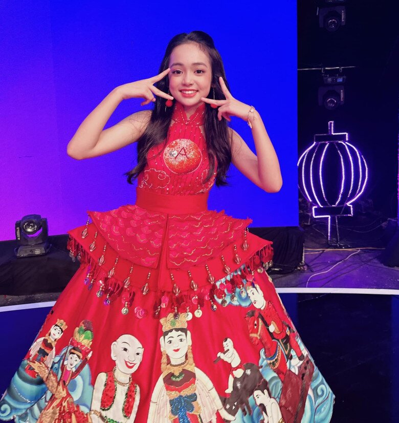 Chu Diệp Anh cũng là một trong những nhóc tỳ xuất hiện trên sóng VTV vào các dịp lễ Tết.