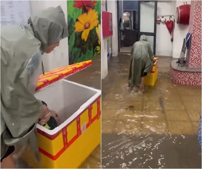 Một ông bố đã cho con vào thùng xốp và đẩy về nhà. Nguồn ảnh hatinque