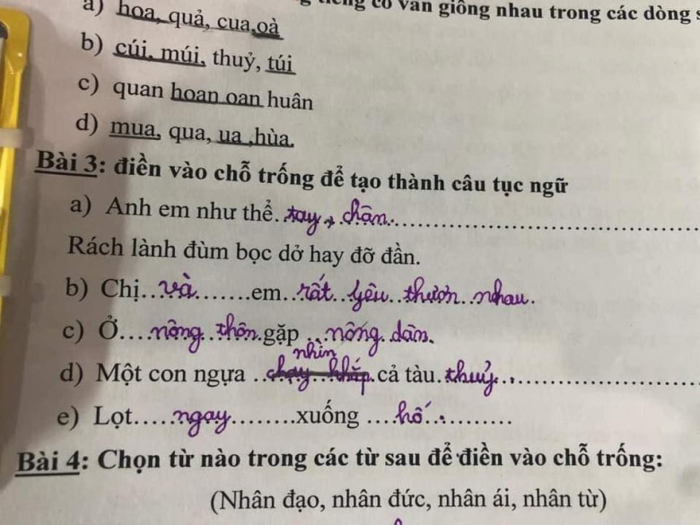 Câu tục ngữ mới Lọt ngay xuống hố.