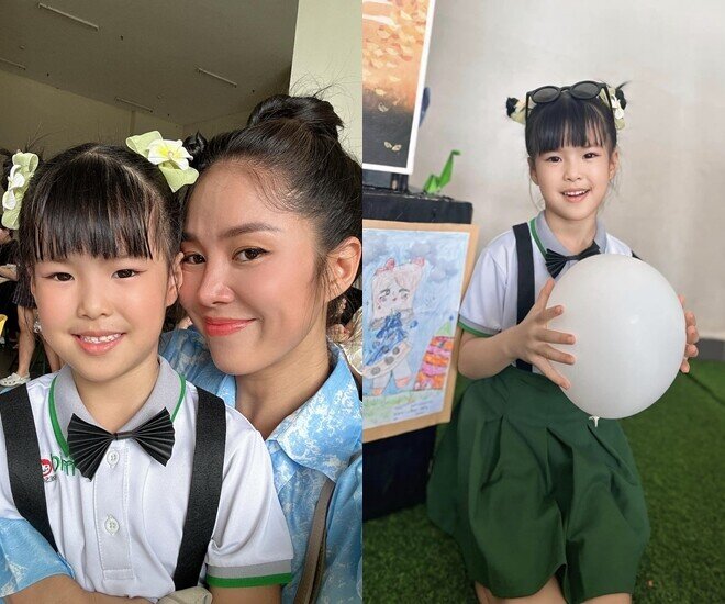 Con gái 6 tuổi của Lê Phương nổi bật ở tiệc sinh nhật khi hóa trang amp;#34;rùng rợnamp;#34;, chiều cao khủng - 10