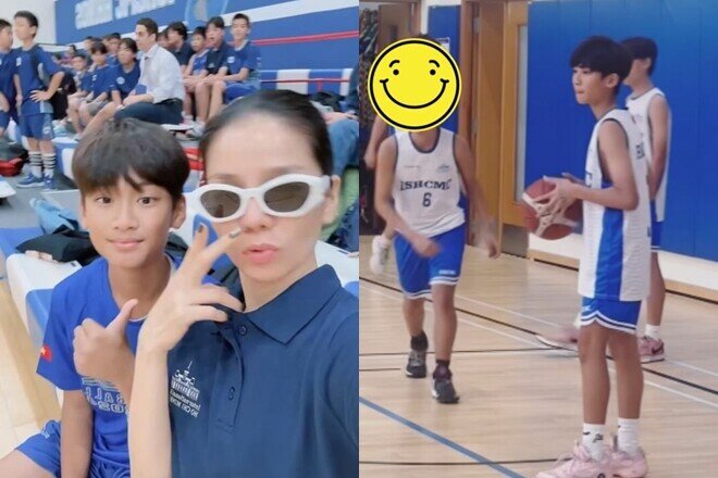 Lệ Quyên và đại gia Đức Huy nhiều lần chia sẻ về trường học đắt đỏ của con trai.