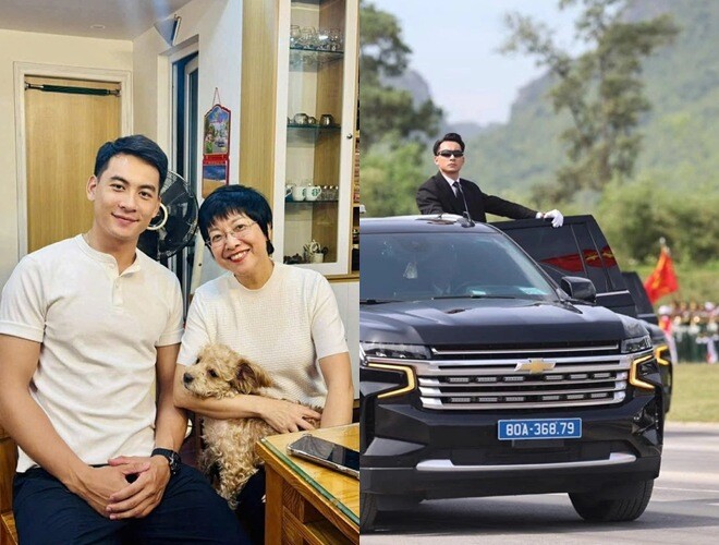 Đứng cạnh Thiếu úy Thế Văn, bà mẹ xuýt xoa khen ngợi chiều cao, muốn xin via cho quý tử.