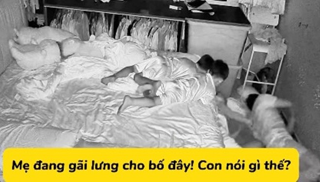 Đợi con ngủ say, cặp vợ chồng quay sang ôm nhau, đứa trẻ liền có hành động khiến ai cũng bật cười - 6