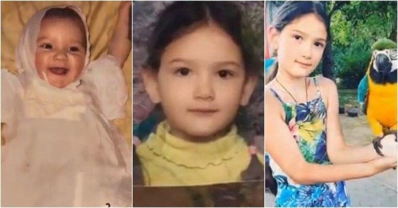 Một số hình ảnh lúc nhỏ của Đặng Thanh Giang cho thấy cô bé xinh đẹp như thiên thần.