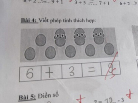 Yêu con - Mẹ Việt thắc mắc vì con làm toán "6+3 = 9" bị cô gạch sai, lên mạng hỏi thì tâm phục vì lời giải
