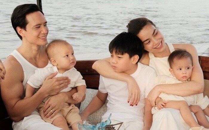 Subeo là con trai riêng của Hồ Ngọc Hà với người cũ còn bé Lisa và Leon là con chung của hot mom với chồng hiện tại - người mẫu, diễn viên Kim Lý.