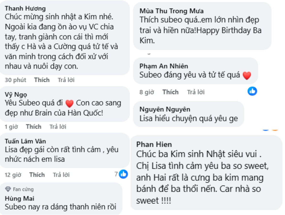 Hồ Ngọc Hà mừng sinh nhật Kim Lý, Subeo âm thầm xuất hiện phía sau, món đồ cậu cầm trên tay khiến bố dượng xúc động - 8