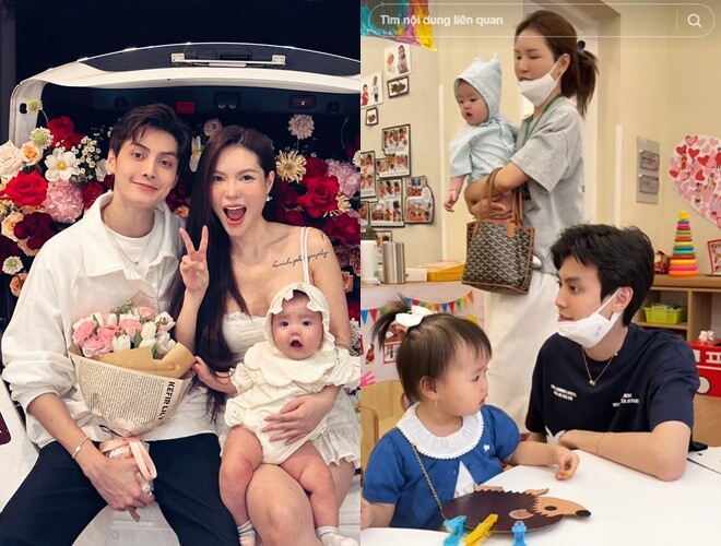 Vợ chồng Lucie Nguyễn và Tuấn Dương từng tìm hiểu nhiều trường quốc tế cho con.