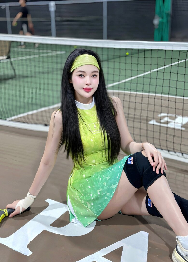 Cô và ông xã dành nhiều thời gian tập luyện thể thao để lấy lại sức khỏe và vóc dáng sau khoảng thời gian chăm con nhỏ vất vả.