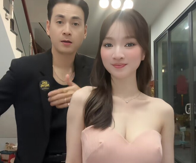 Diễn viên Ngọc Thuận và bà xã Bích Ngọc.