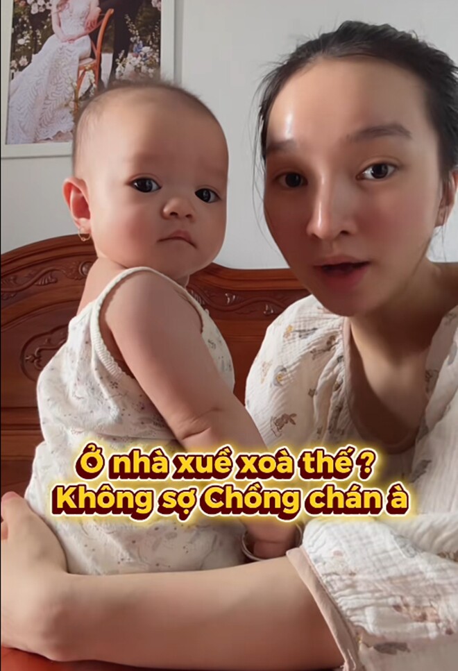 Làm mẹ sau mối tình amp;#34;chú - cháuamp;#34; kém 17 tuổi, vợ 2003 của Ngọc Thuận bị chê mặc đồ bộ xuề xòa, chồng chán - 2