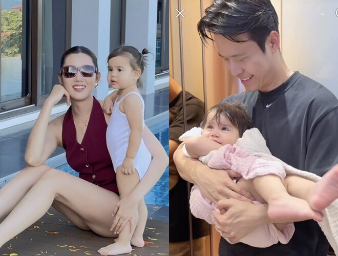 Lisa con gái Hồ Ngọc Hà chiều chuộng em gái lai Tây, cô nhóc có gia thế không vừa - 9