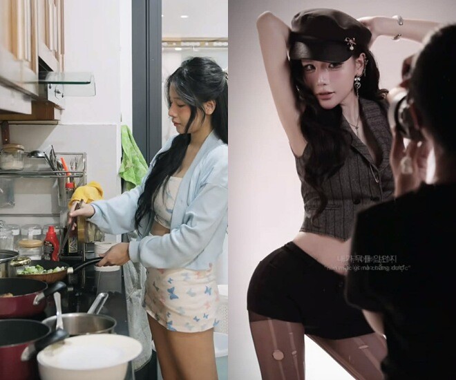 1,5 tháng sau sinh con, bà xã Trọng Lân đã lấy lại vóc dáng và đi làm mẫu ảnh.