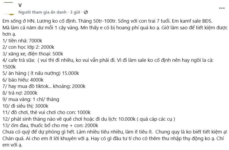 Mẹ đơn thân Hà Nội lương cao nhất tới 100 triệu/tháng khiến ai nấy amp;#34;hoa mắtamp;#34; với bảng chi tiêu - 2