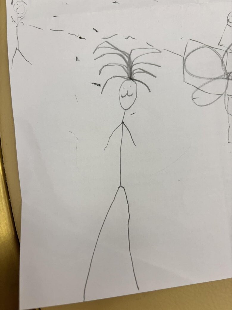 Mẹ Thúy Diễm qua phác họa của con trai Lương Thế Thành.