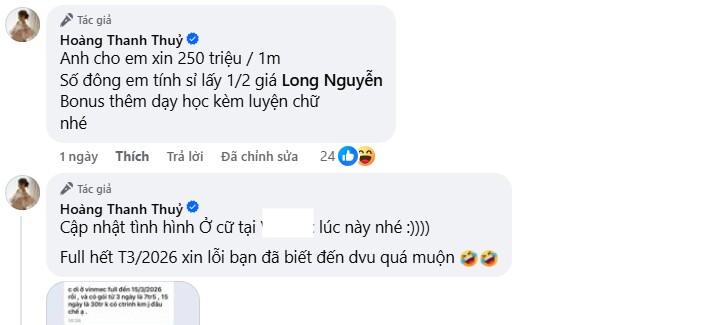 Mẹ bỉm Thanh Thủy vội tag tên chồng để đòi tiền công chăm sóc các con bao lâu nay khiến nhiều người phải bật cười.