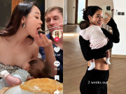 Yêu con - Cô giáo xinh nổi tiếng TP.HCM tay bế con tay cho bé bú, được chồng Tây chiều chuộng xúc ăn từng miếng