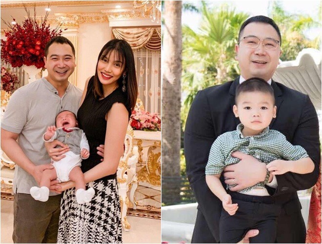 Quý tử Connor nhà siêu mẫu Lan Khuê và bố, hai khuôn mặt mà như một người.