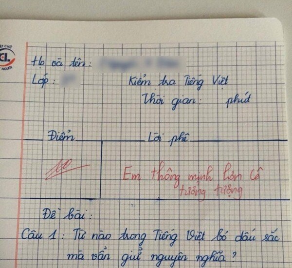 amp;#34;Từ nào trong Tiếng Việt bỏ dấu sắc mà vẫn giữ nguyên nghĩa?amp;#34;, HS đáp khiến cô tấm tắc khen thông minh - 2
