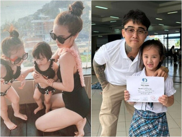 Cindy Lư thích thú khi con gái được khen ở chung nhà càng lâu càng giống bố dượng Đạt G