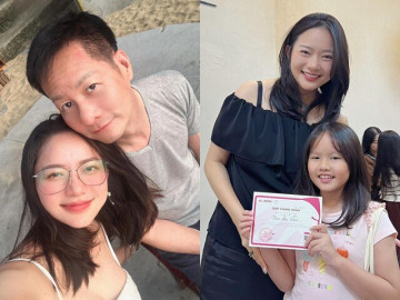 Con gái Phan Như Thảo 9 tuổi mặt xinh phúc hậu, được khen giống y đúc đại gia nghìn tỷ Đức An