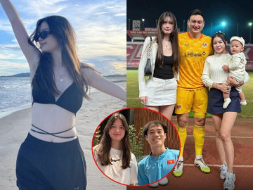 Em gái Đặng Văn Lâm tuổi dậy thì xinh đẹp, da trắng, cao 1m85, khiến dàn cầu thủ ĐTVN xin chụp ảnh cùng