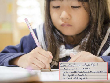 Yêu con - Bé gái Việt viết thư xin lỗi khi mẹ giận khiến MXH xót xa: "Con rất sợ, không ăn nổi cơm"