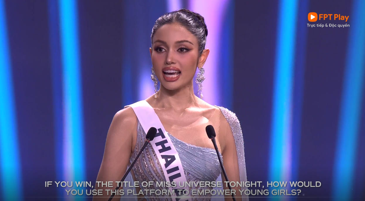 Người đẹp Thái Lan chia sẻ rằng ai cũng trải qua khó khăn và sai lầm, nhưng điều quan trọng là khả năng đứng dậy sau những vấp ngã. Cô cho rằng khi mỗi cá nhân biết vượt lên, thế giới sẽ trở nên tích cực hơn. Đại diện Thái Lan cho biết nếu đảm nhiệm vai trò Miss Universe, cô sẽ tiếp tục lan tỏa tinh thần này.