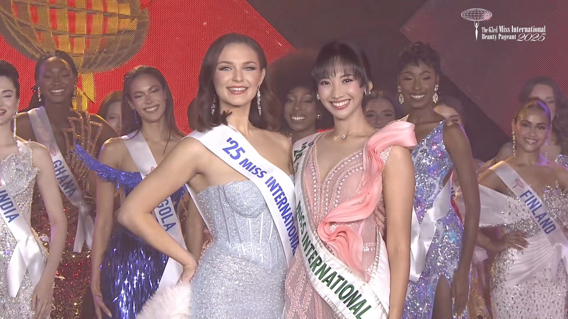 Các người đẹp thắng giải Miss International 2024 đại diện cho các châu lục.