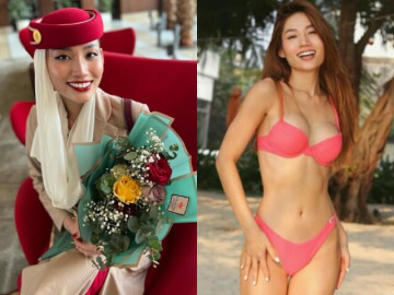 Nữ tiếp viên hàng chăm diện đồ khoét táo bạo khoe đôi gò bồng đảo căng tràn, body tuổi 28 đẹp ná thở