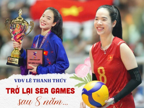 Trở lại SEA Games sau 8 năm, VĐV Lê Thanh Thúy nói về “tượng đài bóng chuyền”, quyết tâm chinh phục mục tiêu