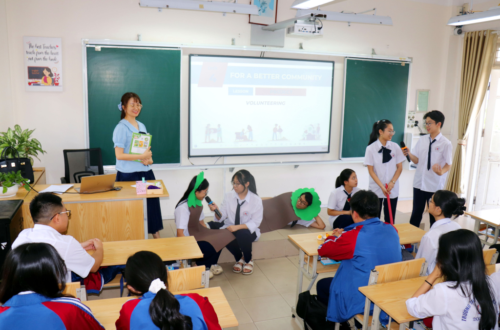 Các hoạt động dạy học được đổi mới, sáng tạo, mang đến sự thú vị trong từng giờ lên lớp.