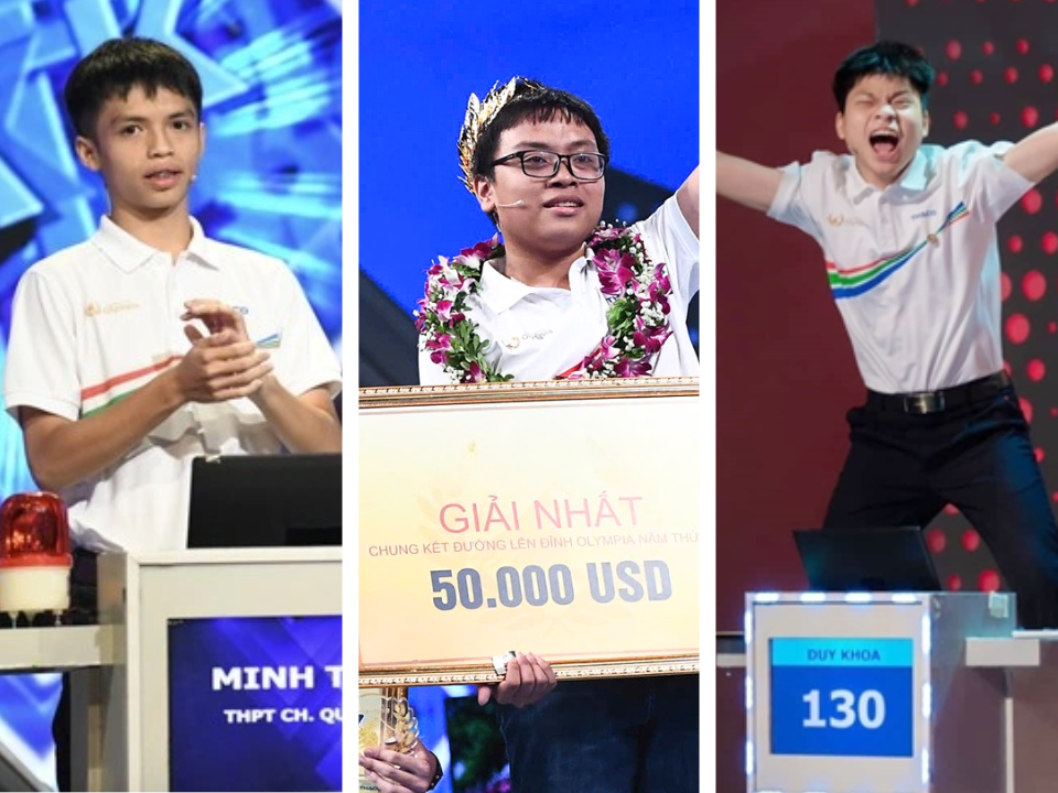 3 thí sinh từ trường THPT Chuyên Quốc học tạo chuỗi 3 năm liền góp mặt vào vòng chung kết năm lần lượt là 2023, 2024 và 2025.