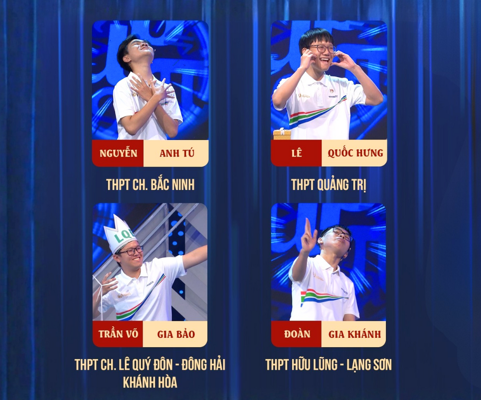 Bốn nhà leo núi tham gia tranh tài trong cuộc thi Tháng 1, Quý 1 năm 2026 của Đường lên đỉnh Olympia.