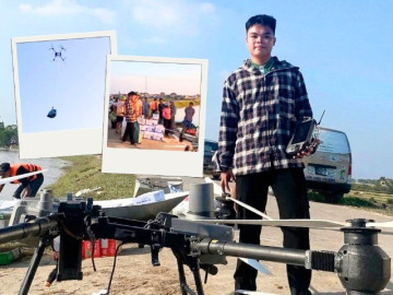 Gặp chàng trai Nghệ An bay drone chuyển lương thực ở vùng lũ: "Bà con rưng rưng vì nhận được hỗ trợ đúng lúc"