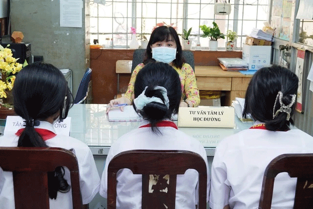Tư vấn tâm lý học đường cần phải hoạt động thực chất, đây chính là chìa khóa để hạn chế và chấm dứt bạo lực học đường. Ảnh minh họa. 