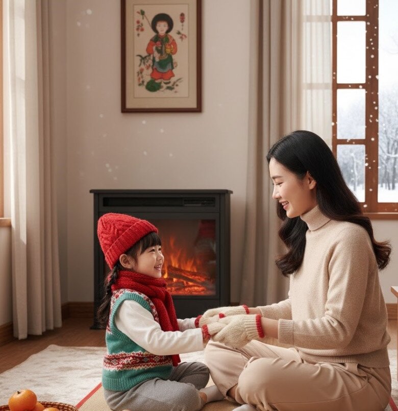 Mùa đông không giữ kín trẻ trong phòng, như vậy càng làm cho trẻ yếu hơn. Ảnh minh họa.