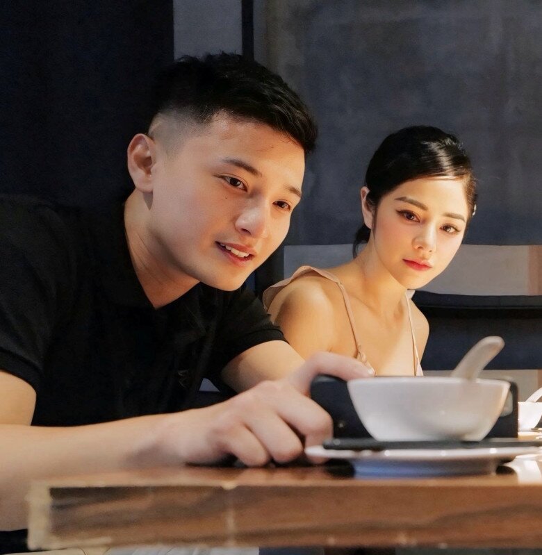 Bạch Lan Phương và Huỳnh Anh hồi mới bên nhau.