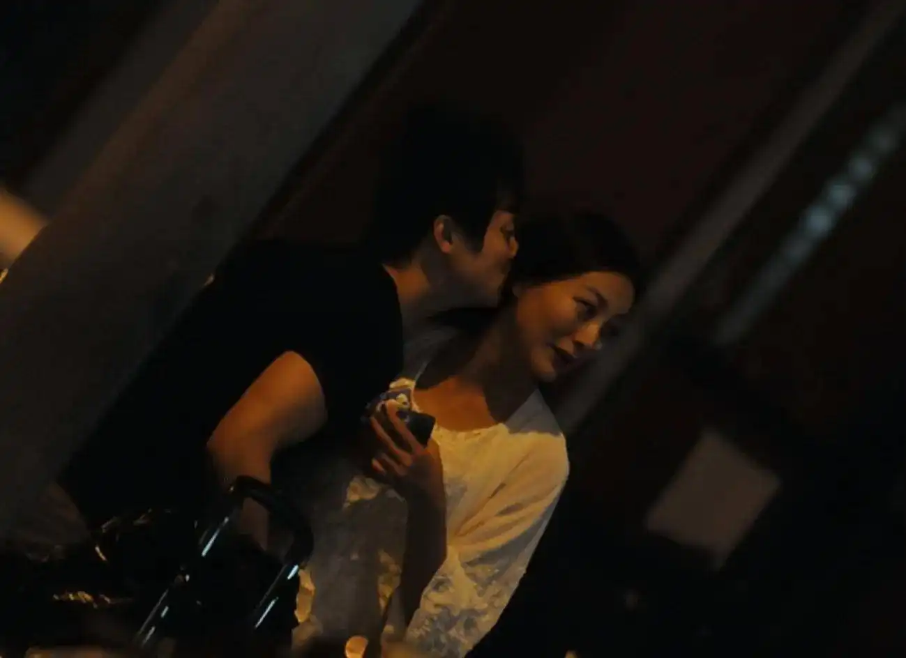 Vương Lý Đan Ni và bạn trai.