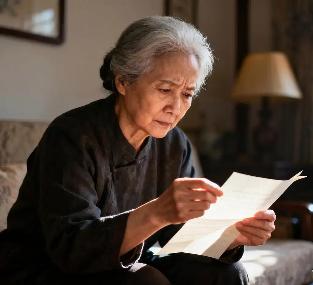 Tôi đọc mảnh giấy con dâu đưa mà nước mắt không kìm được trào ra. (Ảnh minh họa)