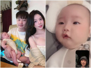 Yêu con - Khoảnh khắc con trai 2 tháng tuổi đáng yêu của Trọng Lân