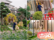 Nhà đẹp - Bên trong biệt thự nhà vườn của chồng Á hậu Hương Ly: Cây cổ thụ tiền tỷ, hồ cá Koi và cầu đỏ đẹp như phim
