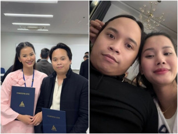 Phản ứng của người đẹp 4 lần thi hoa hậu khi chồng thiếu gia bị chê bai nhan sắc