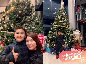 Vợ cũ Đan Trường trang trí biệt thự 1.500m2 đón Giáng sinh, góc nào cũng rực rỡ
