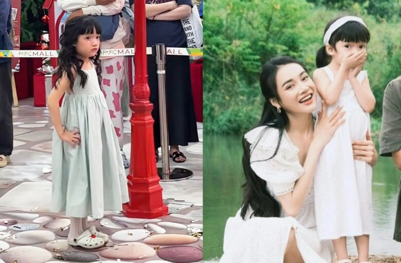 Bé Destiny được khen xinh xắn, gương mặt ngày càng giống mẹ.