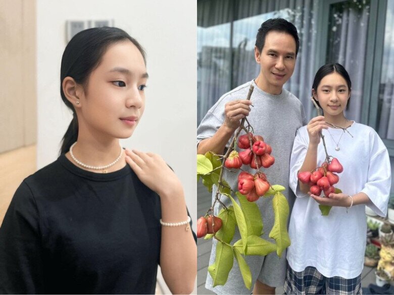 Bước sang tuổi 13, Cherry ngày càng thanh tú, ra dáng thiếu nữ.