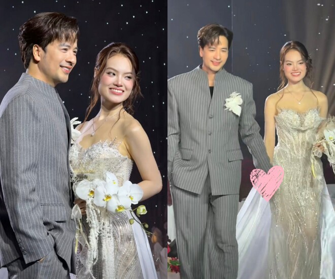 Cô dâu - chú rể sánh đôi trong lễ cưới.img src/upload/4-2025/images/thamnnk/dam-cuoi-doan-minh-tai-va-vo-bac-si-kem-16-tuoi-bo-me-chu-re-rang-ngoi-trong-ngay-don-dau-gii-tr-_--4-1766668762-926-width660height550.jpg /